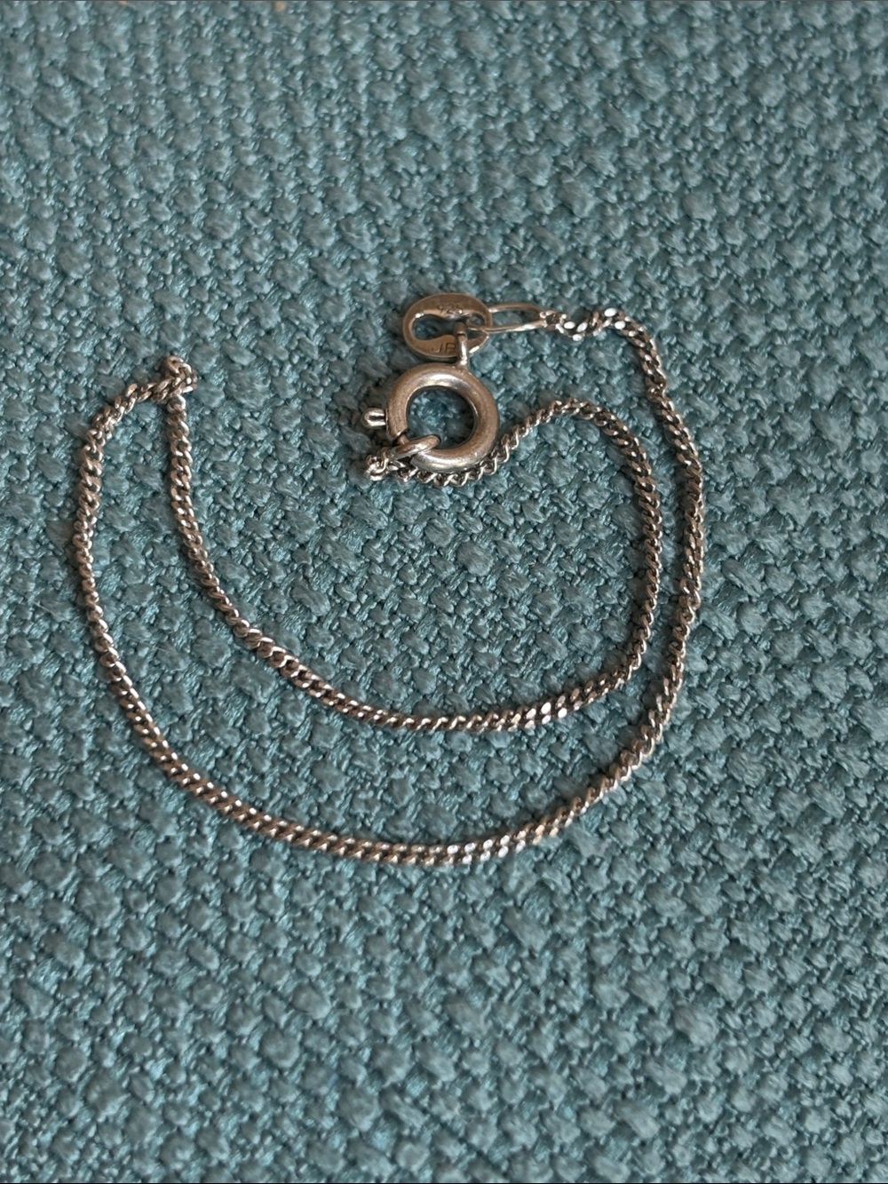 Vintage 925 Sterling Silver Box Chain, Delicate/ Dainty, 7”,Marked JP, Beautiful